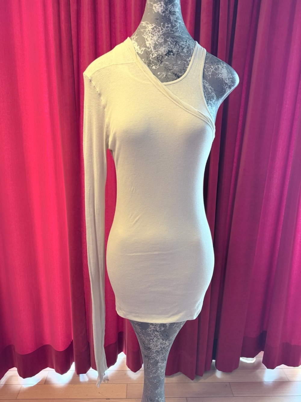 Rick Owens Pearl Banana One Sleeve Top
